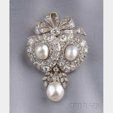 sold at auction edwardian pearl and