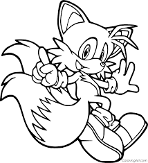 Fox coloring page from red fox category. Sonic The Hedgehog Coloring Pages Coloringall
