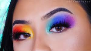 how to makeup tutorial rainbow eyes