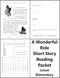 a wonderful ride short story workbook