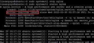 how to start stop and restart nginx