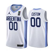 Argentina 2019 Fiba Basketball World Cup 00 Custom White Jersey
