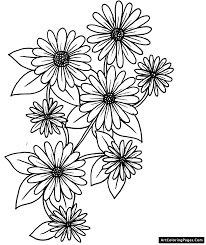 When you're done with these we have a lot of other flower coloring pages for kids and adults, including roses, sunflowers, poppies … Coloring Pages Of Daisy Flower Coloring Library