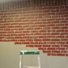 Sponge Painting Walls Diy Brick Wall