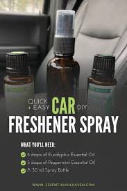 diy car freshener spray recipe using