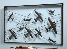 Vintage Airplanes Metal Wall Art 42