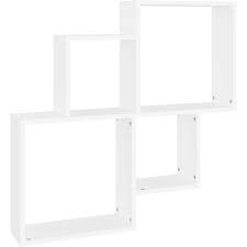 Cube Wall Shelves White