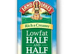 low fat half half cream nutrition