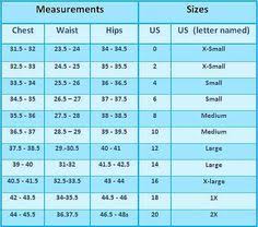 12 Best Size Chart Images Measurement Chart Chart Body