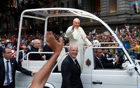 Pope calls on all sides to reject hatred and hold talks as opposition calls for cancellation of last month's vote. Brazilian Crowds Surround Pope Francis Car Cp24 Com