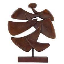 bronze abstract sculpture 1970 deconamic