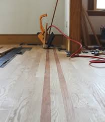 installing a hardwood border and