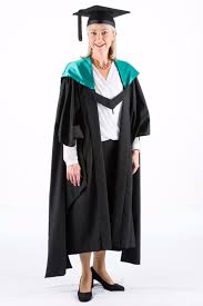Qut Masters Of Education Green Hood Fully Lined Graduation Hood