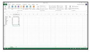the autosum feature in microsoft excel 2016