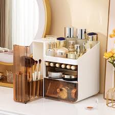 makeup organizer desk storage display