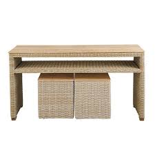 Outdoor Console Table Cube Storage