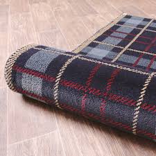 glenside polypropylene tartan rug