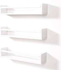 24 Inch White Floating Shelves Set Of 3