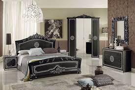 The rich black paint finish beautifully embracing the warm cottage design of the greensburg bedroom collection creates a relaxing atmosphere along with the function of the ample storage within the footboard and. Greta Black Italian Bedroom Furniture Set Online Mattresses Beds