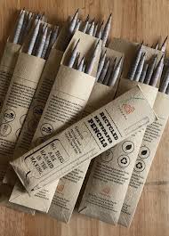 5 Recycled Newspaper Pencils Pencils