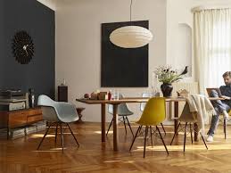 Fdw dining chairs kitchen chairs set of 2 dining room chairs for living room modern chair mid century upholstered parsons chair for. Eames Plastic Arm Chair Daw Fully Upholstered Vitra Vitra 44032700