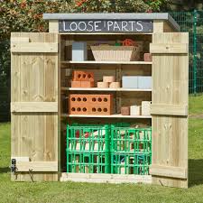 Outdoor Storage Shed With Chalkboard Tts