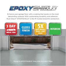 gray epoxy 1 car garage floor kit