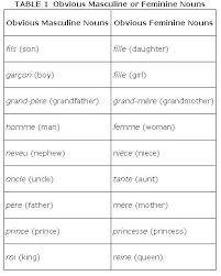 The Gender Of Nouns