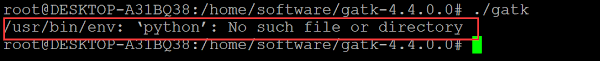 usr bin env python no such file or