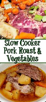 slow cooker pork roast with vegetables
