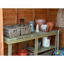 Forest Wooden Workbench Potting Table