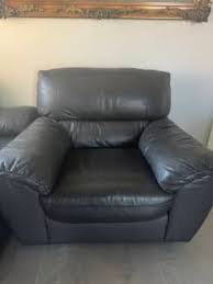 two 1 seater leather sofaz sofas