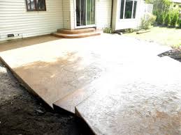 Two Tier Concrete Patios Solid Ground