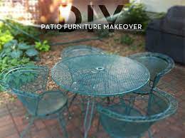 A Colorful Patio Furniture Makeover