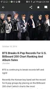 News Bts Breaks All Kpop Records For U S Billboard 200