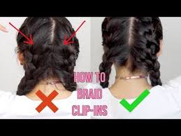 To keep hair from matting, it's important to sleep in a loose braid or ponytail. How To French Braid Clip In Hair Extensions Youtube Hair Extensions Tutorial Clipin Hair Extensions Braid In Hair Extensions