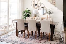 7 farmhouse dining room rug ideas