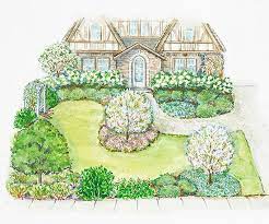 a small front yard landscape plan