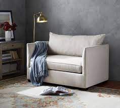 luna fabric twin sleeper sofa with