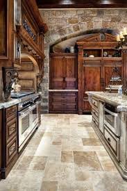 The kitchen cabinet is using french country kitchen cabinets style that made from wooden material. 29 Ways To Materialize An Awe Inspiring French Country Kitchen
