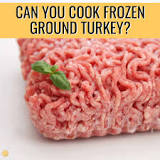 How do I cook frozen ground turkey?