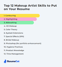 makeup artist skills to put on your resume