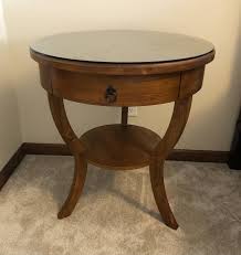 Pottery Barn Round Taller Solid Wood