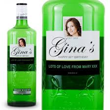 gordons personalised gin gift bottle