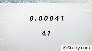 Converting Numbers To Scientific Notation