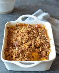 peach crisp once upon a chef