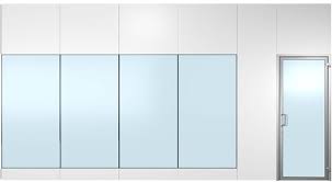 Cleanrooms Full Glass Partition Wall
