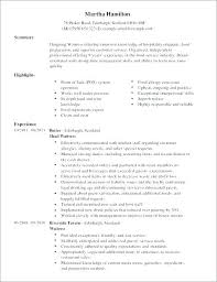 Resume Examples Waitress Mmventures Co