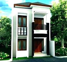 House plans for narrow lots. Minimalist House Design Two Story Modern Small House Design