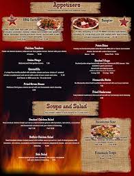 our menu your pit bbq